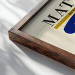 Matisse bluenude 1952 3x4 close up dark wood mockup