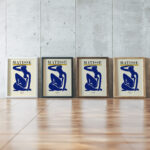 Matisse bluenude 1952 3x4 framed posters mockup