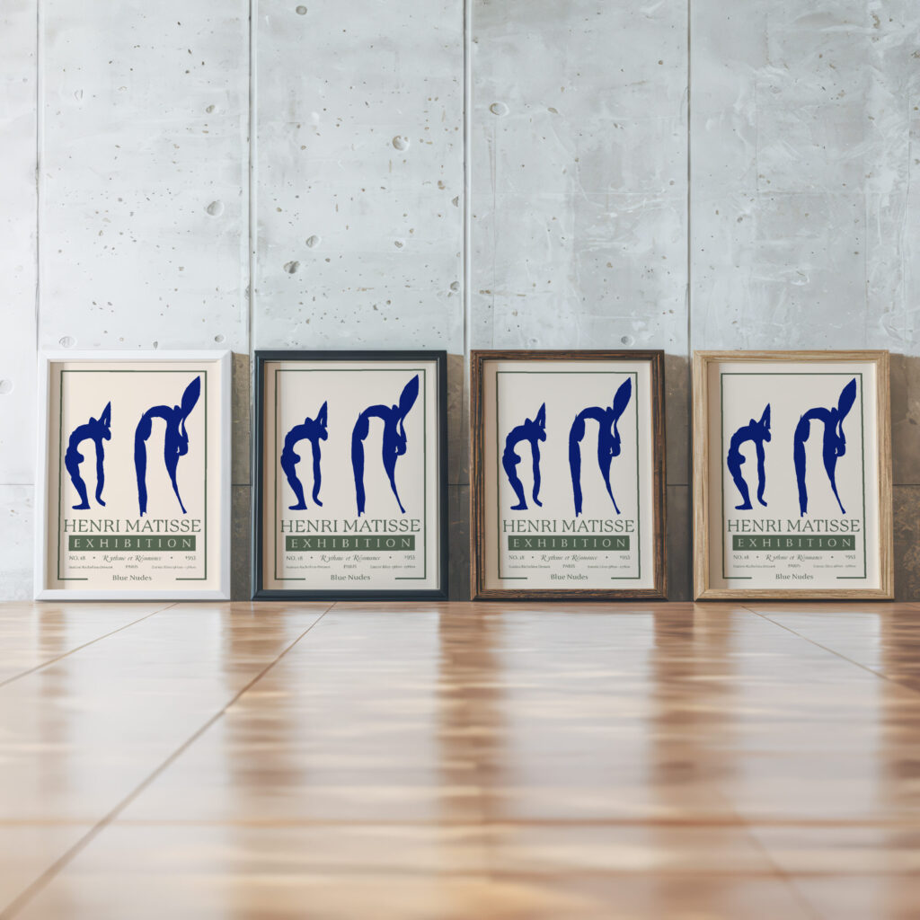 Matisse bluenudes.png mockup0 framed posters mockup