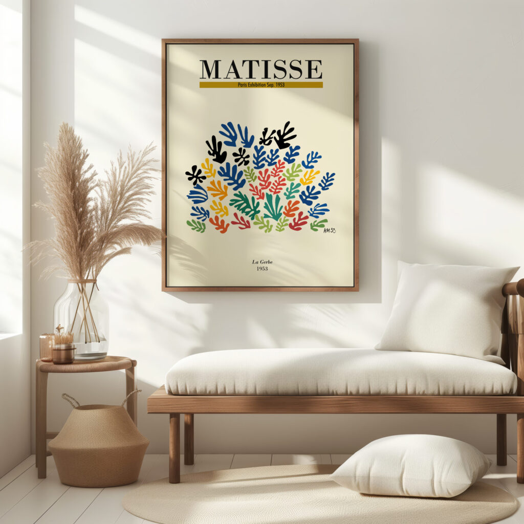 Matisse laGerbe 1953 3x4 5 mockup