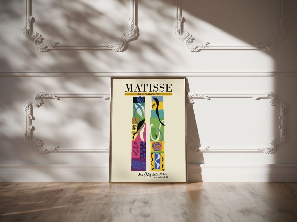 Matisse lesbetesdelamer 1950 3x4 video mockup