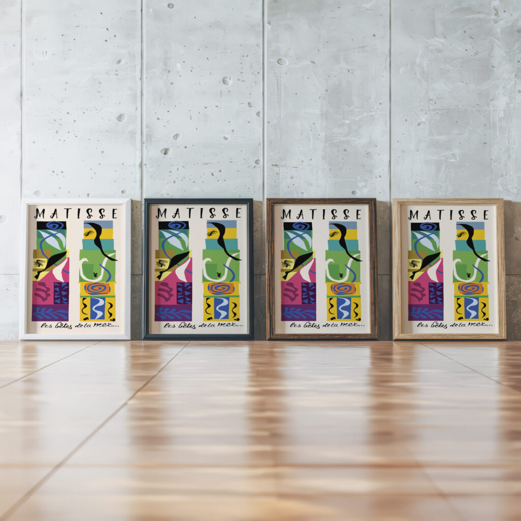 Matisse lesbetesdelamer 1950.png mockup0 v3 framed posters mockup