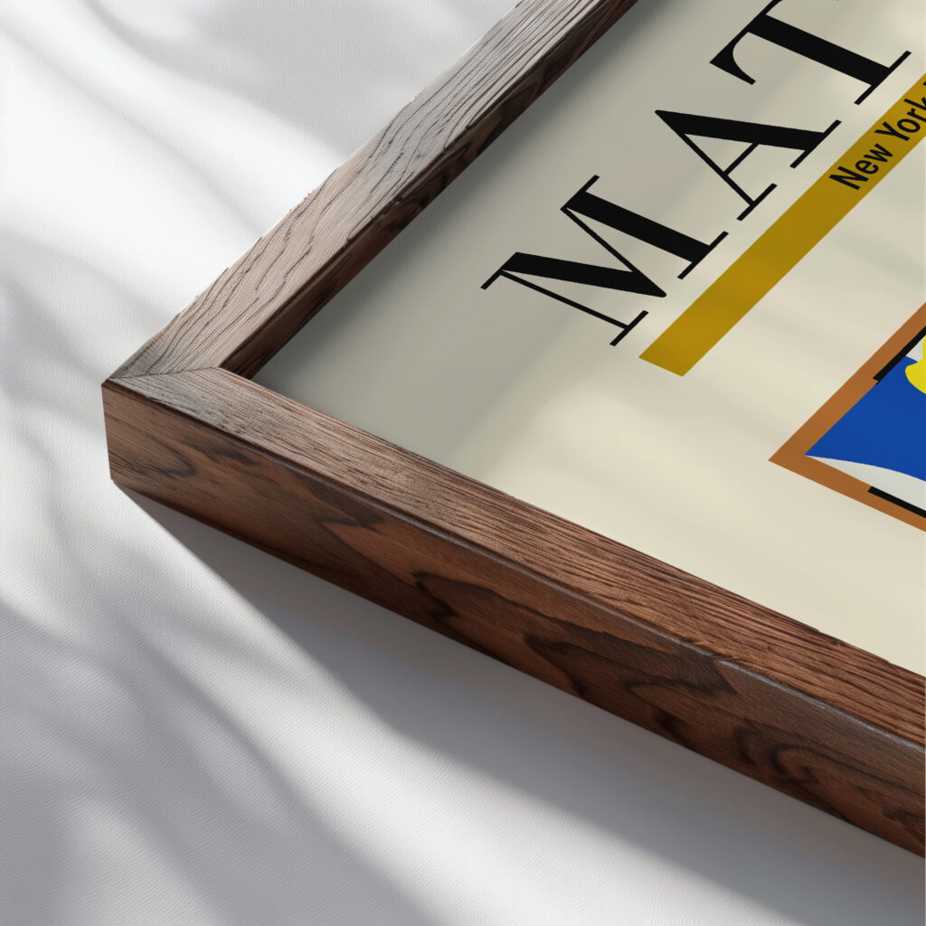 Matisse memoryofoceania 1952 3x4 close up dark wood mockup