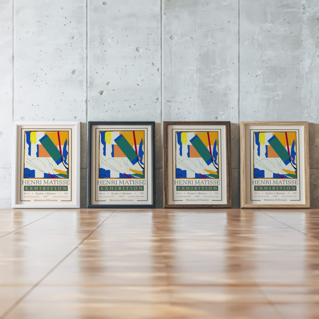 Matisse memoryofoceania 1952.png mockup0 framed posters mockup