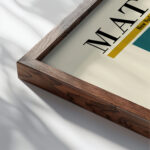 Matisse panelwithmask 1947 3x4 close up dark wood mockup