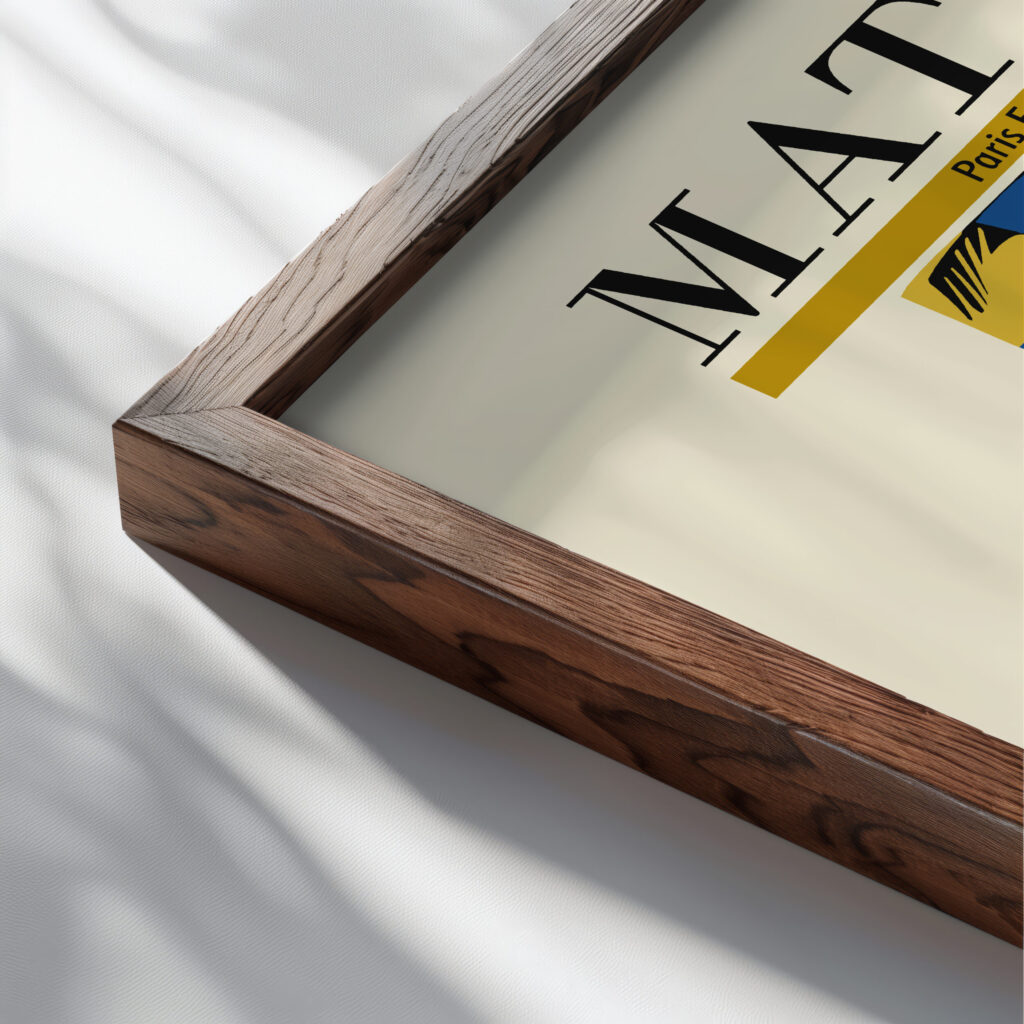 Matisse theButter 1950 3x4 close up dark wood mockup