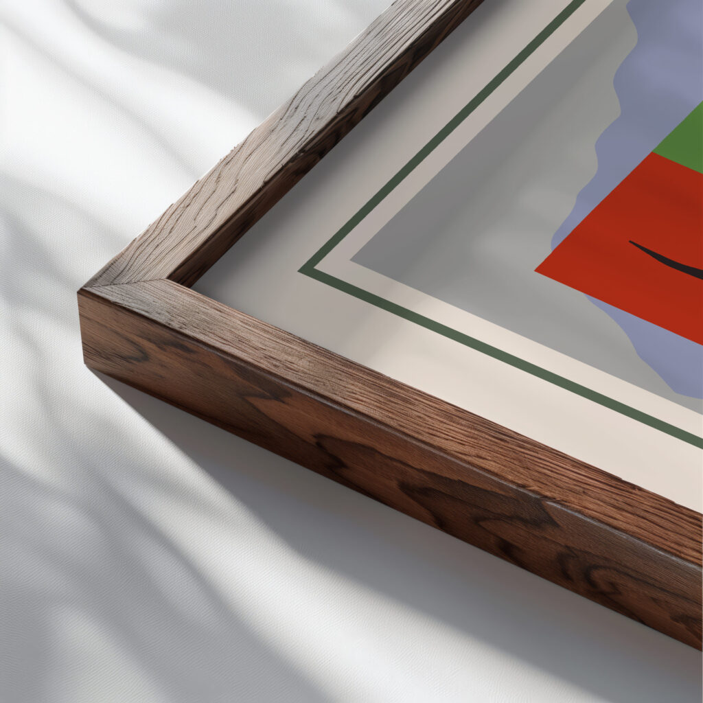 Matisse thedancer 1949.png mockup0 close up dark wood mockup