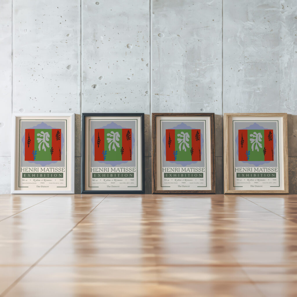 Matisse thedancer 1949.png mockup0 framed posters mockup