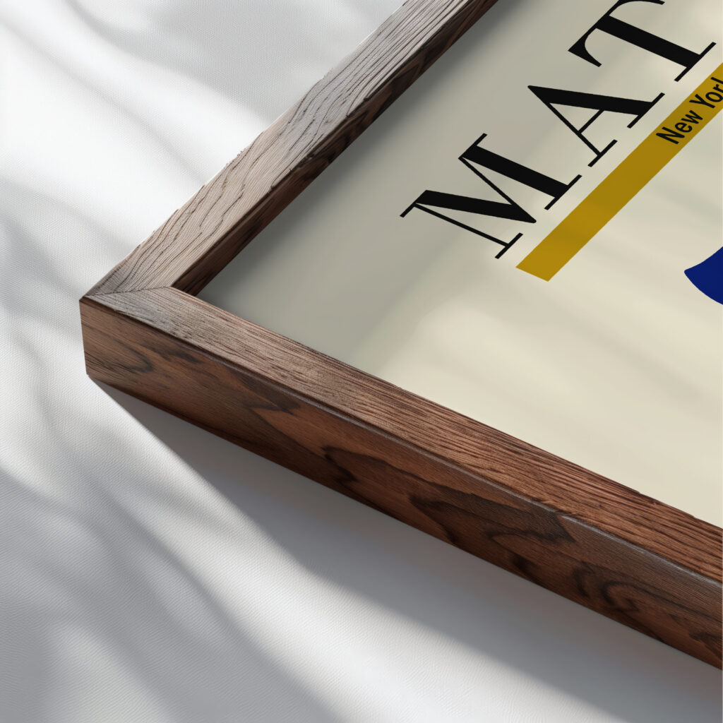 Matisse theflowinghair 1952 3x4 close up dark wood mockup
