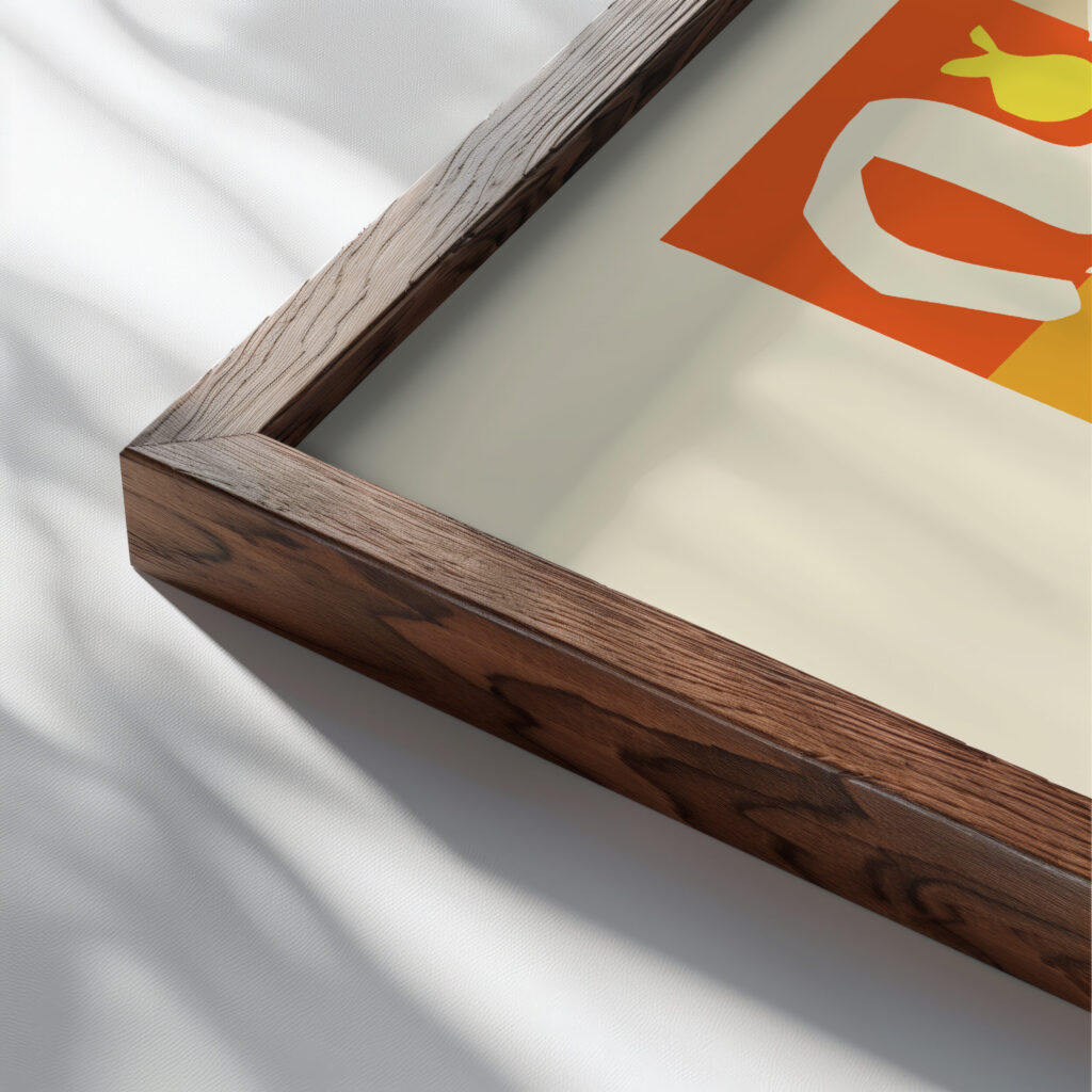 Matisse vegetables 1952 3x4 close up dark wood mockup