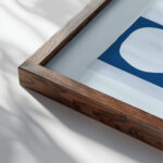 Matisse whitetorsobluetorso 1944 3x4 close up dark wood mockup