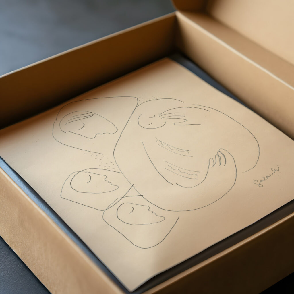 Matka s dietatom v perinke a s dvoma zenami 1938 Mikulas Galanda video mockup