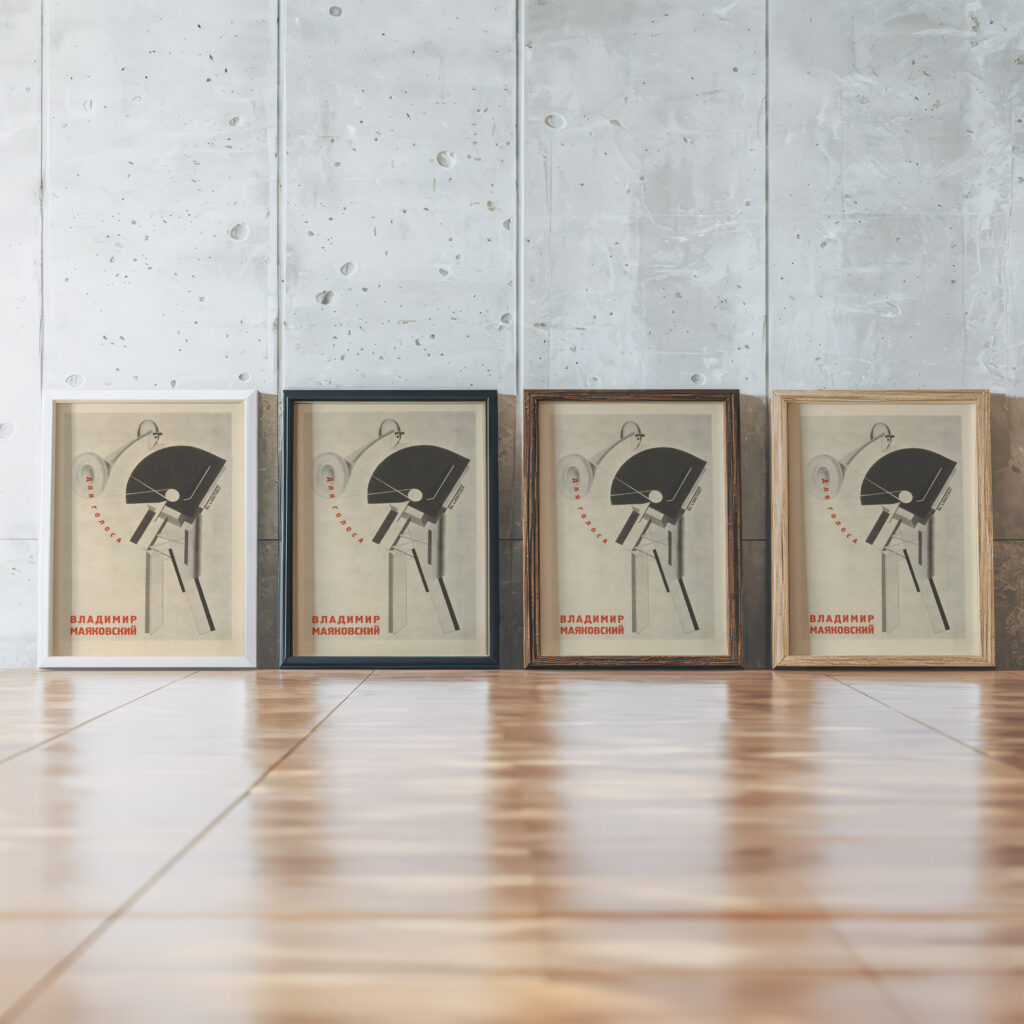 Matrosam 1923 El Lissitzky framed posters mockup