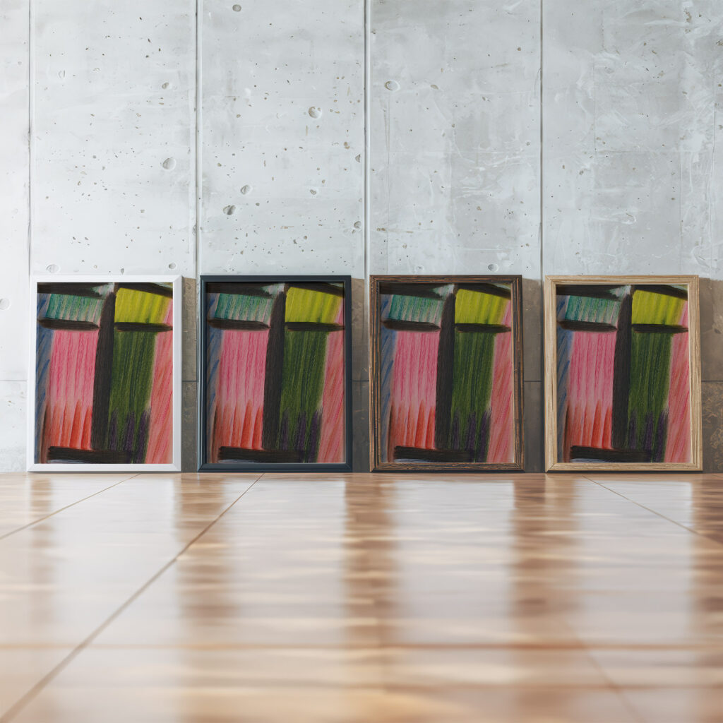 Meditation 1937 Alexej von Jawlensky framed posters mockup