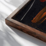 Meditation N. 33 1935 Alexej von Jawlensky close up dark wood mockup