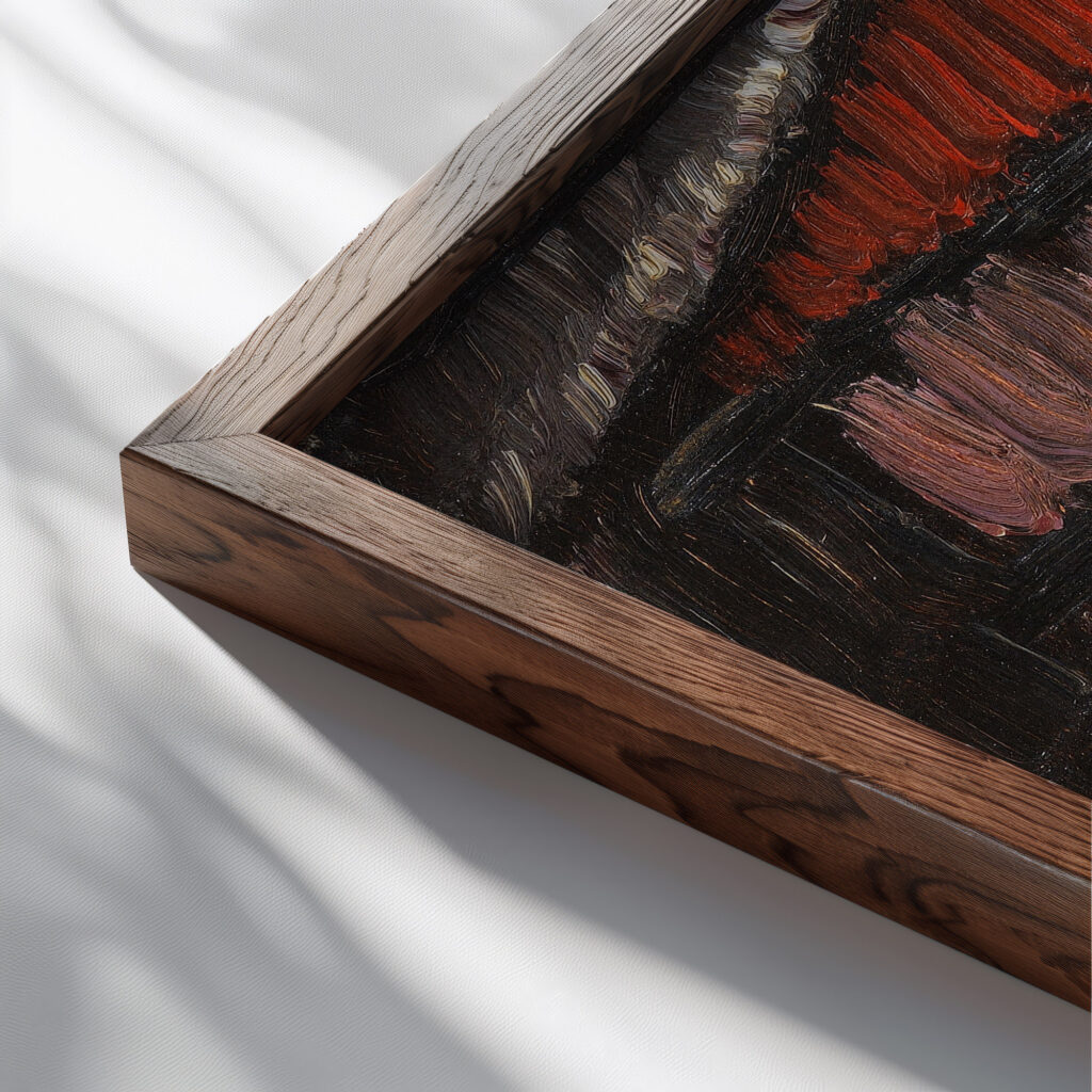Meditation No. 70 1934 Alexej von Jawlensky close up dark wood mockup
