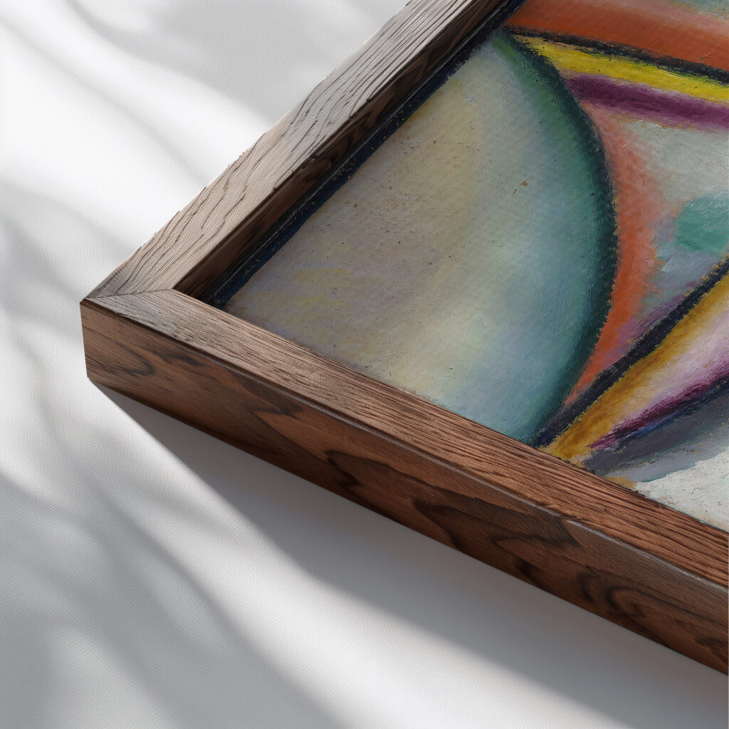 Meditation ‘The Prayer 1922 Alexej von Jawlensky close up dark wood mockup