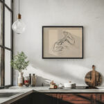 Meerjungfrau auf Fisch reitend 1910 Heinrich Vogeler 6 mockup