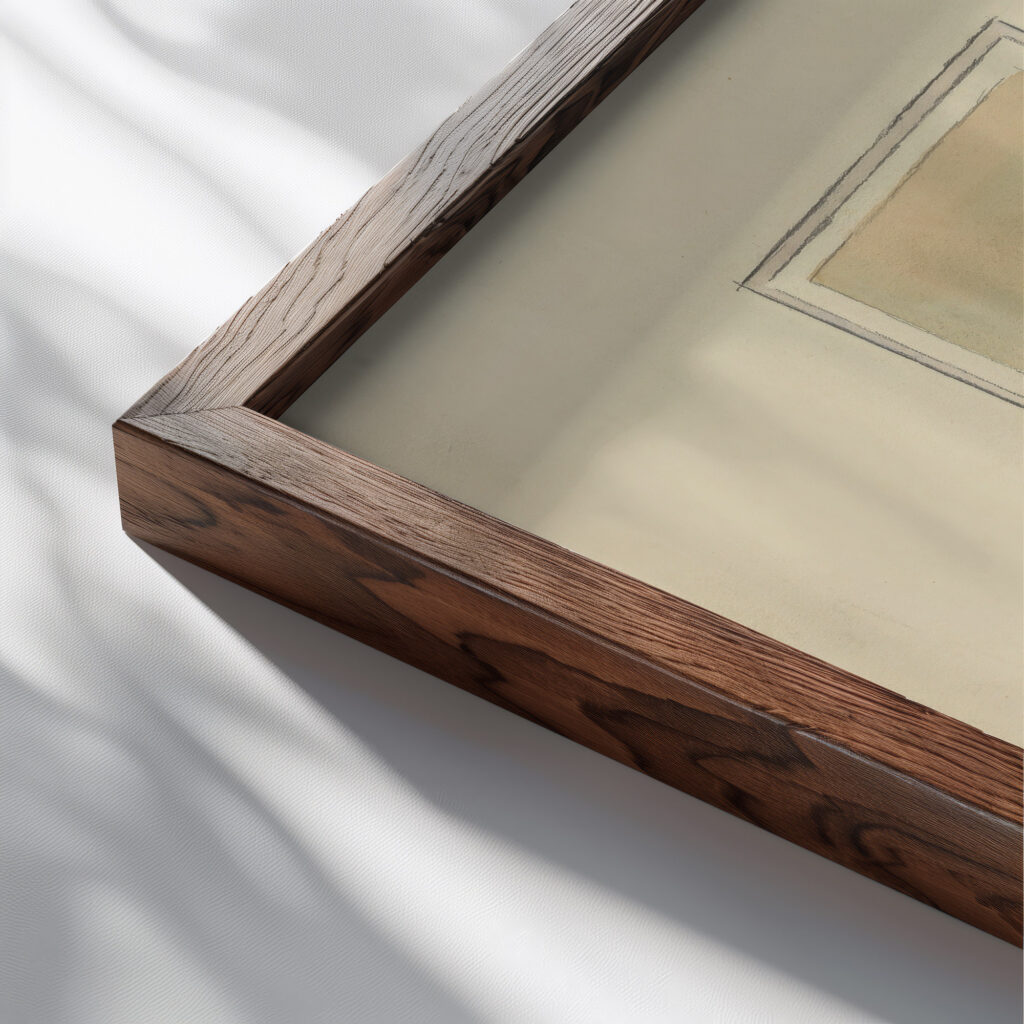 Mein Bett 1943 Karl Wiener close up dark wood mockup