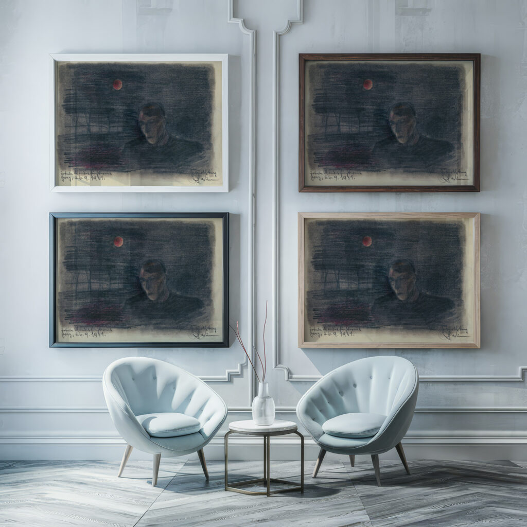 Mein Geburtstag 1931 Karl Wiener framed posters mockup