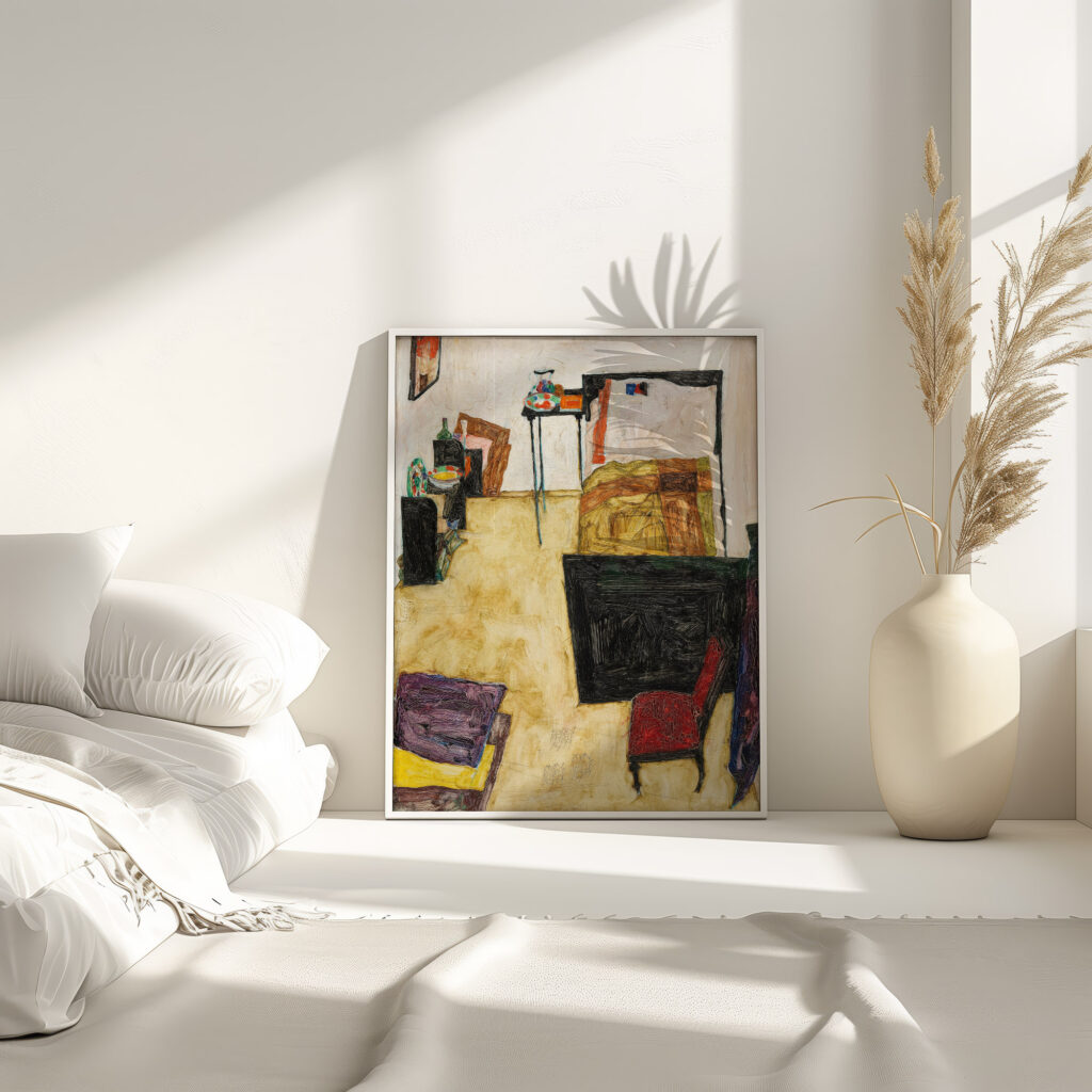 Mein Wohnzimmer Das Zimmer des Kunstlers in Neulengbach 1911 Egon Schiele 4 mockup