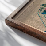 Meinem Theuren Vater and Meiner Theuren Mater 1818 Unknown close up dark wood mockup