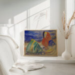 Melancholy. Weeping Woman on the Beach 1906 Edvard Munch 4 mockup