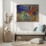 Melancholy. Weeping Woman on the Beach 1906 Edvard Munch 5 mockup