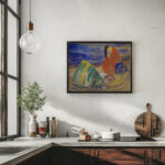 Melancholy. Weeping Woman on the Beach 1906 Edvard Munch 6 mockup