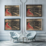 Melankoli II 1898 Edvard Munch framed posters mockup