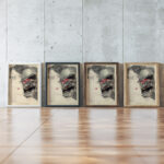 Memento From1918. John Yperite 1935 Karlis Padegs framed posters mockup