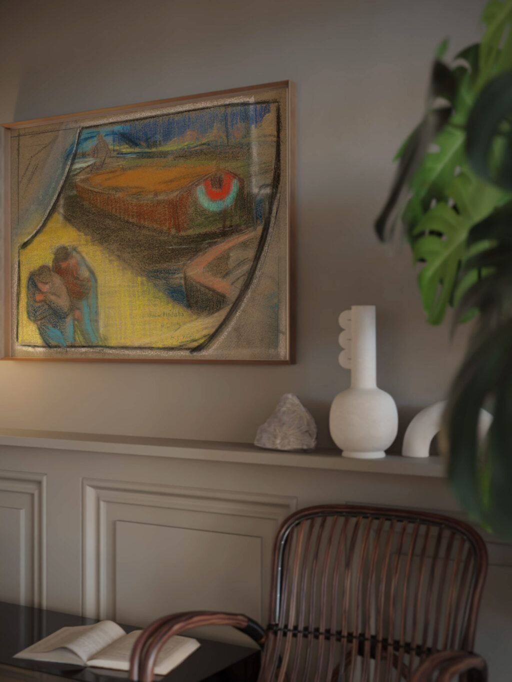 Men Towing a Barge Study for Boubourouche c. 1892 Henri Gabriel Ibels video mockup