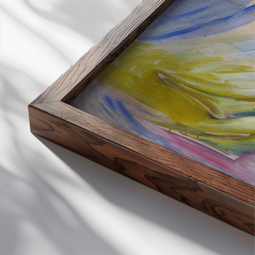 Men Turning towards the Sun 1911–14 Edvard Munch 1 close up dark wood mockup