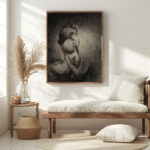 Mere embrassant son enfant Charles Angrand 5 mockup