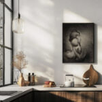 Mere embrassant son enfant Charles Angrand 6 mockup