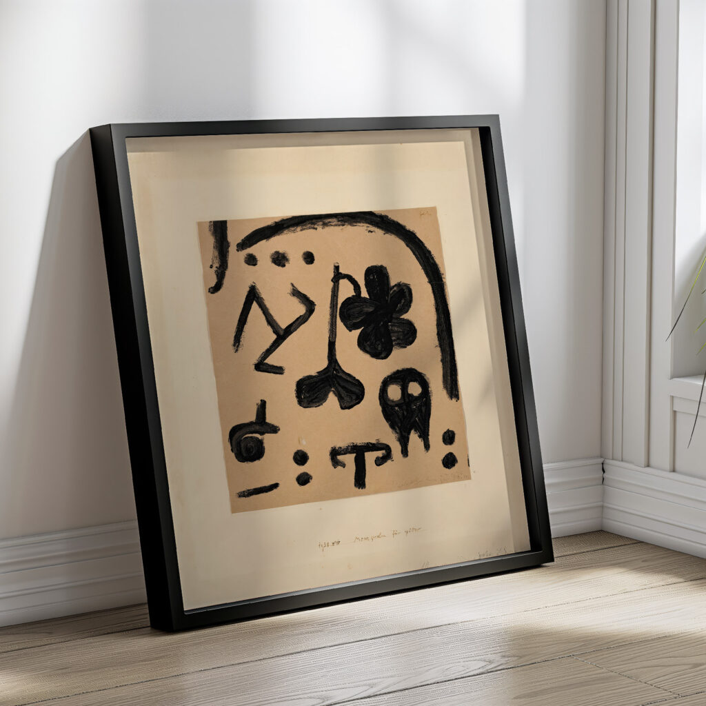 Merkzeichen fur spater 1938 Paul Klee 4 mockup