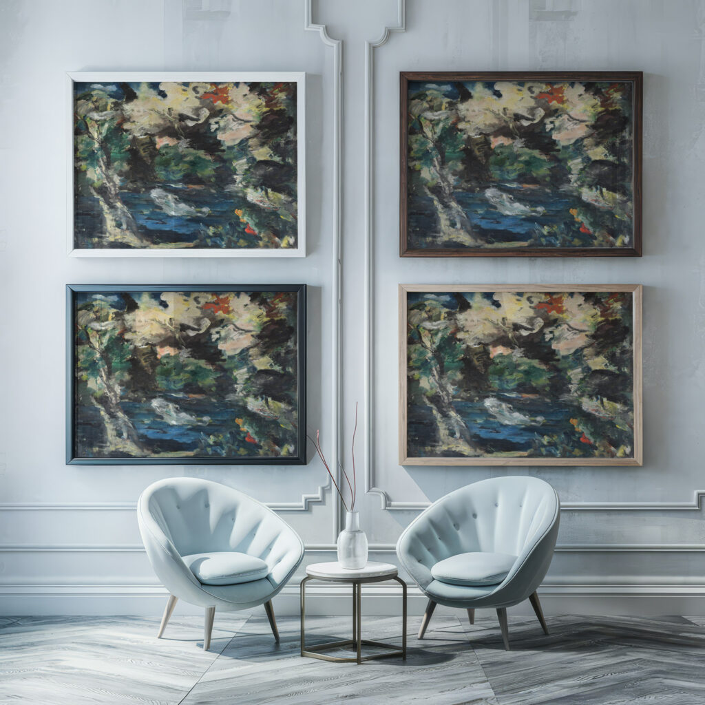 Metamorphoses Circa 1928 33 Hans Poelzig framed posters mockup