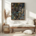 Miasto fabryczne circa 1920 Leon Chwistek 5 mockup