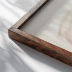 Mies ja tanko luonnos 1900 1905 Magnus Enckell close up dark wood mockup