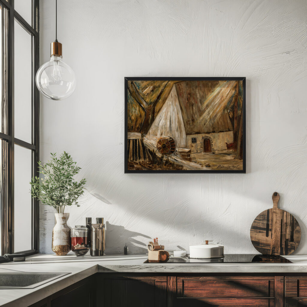 Mill in Banay 1928 Tadeusz Makowski 6 mockup