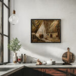 Mill in Banay 1928 Tadeusz Makowski 6 mockup