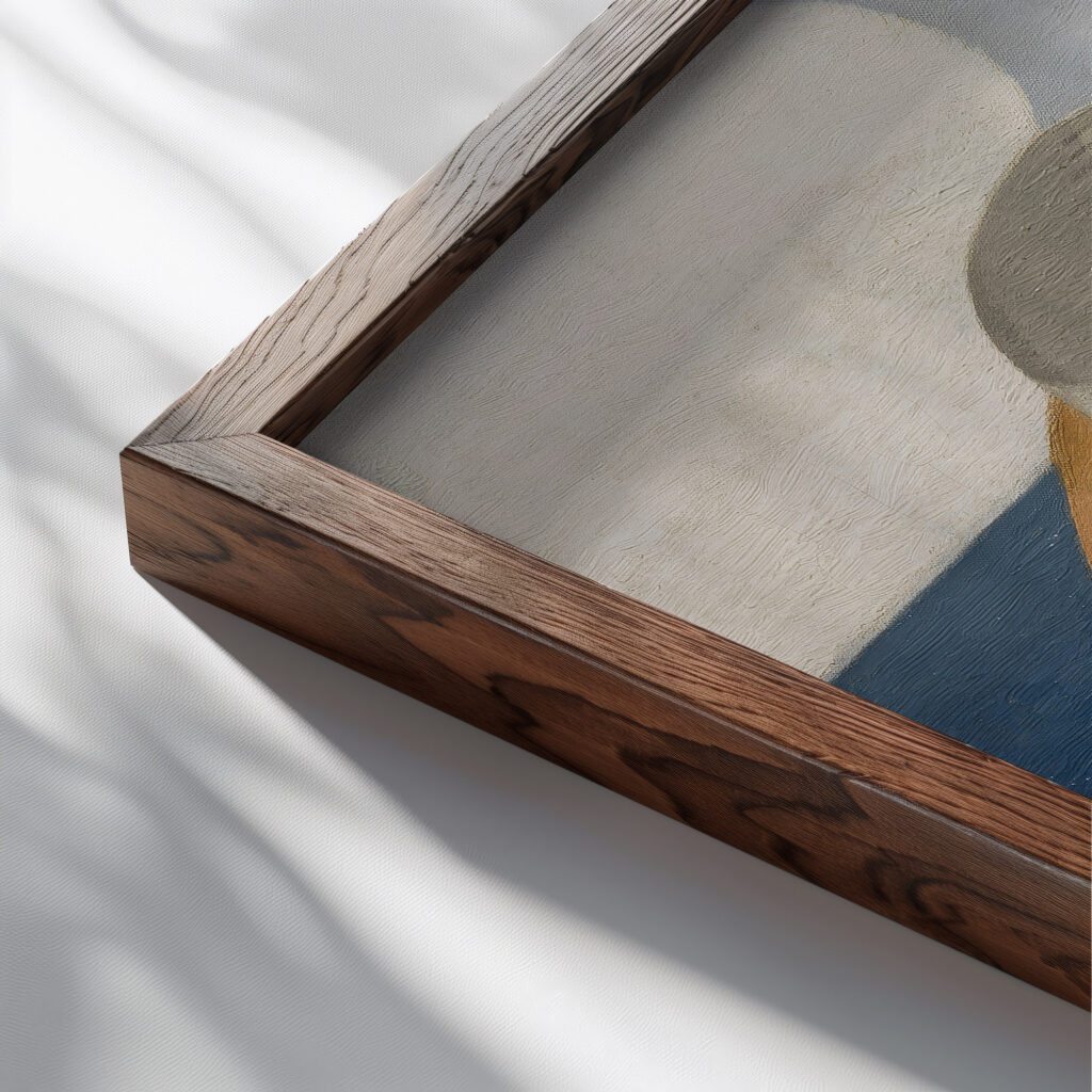 Mineral Objects 1935 Paul Nash close up dark wood mockup