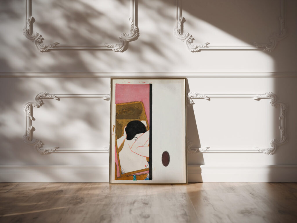 Mirror c.1930 Onchi Koshiro video mockup