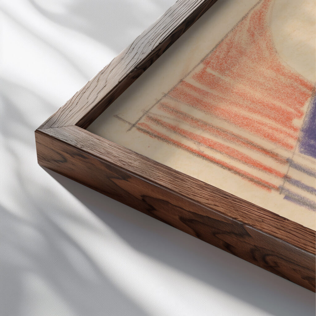 Miscellaneous small sketches for inlaid table tops.Design with female face and cocktail beverage 1930 Winold Reiss close up dark wood mockup