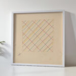 Miscellaneous small sketches for inlaid table tops.Design with lined grid motif 1930 Winold Reiss 5 mockup