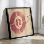 Miscellaneous small sketches for inlaid table tops.Design with red geometric motif 1930 Winold Reiss 4 mockup