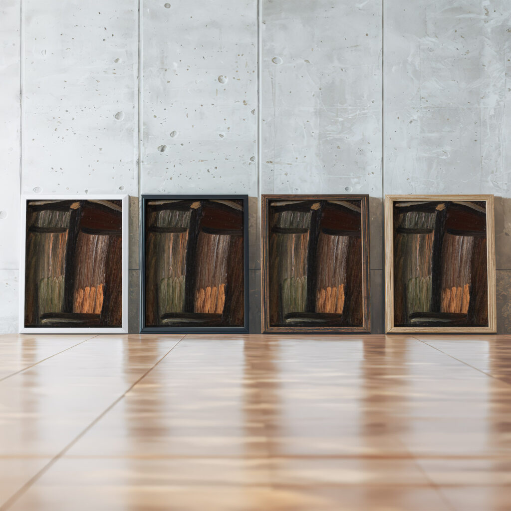 Mittlere Meditation Erdgebunden 1936 Alexej von Jawlensky framed posters mockup