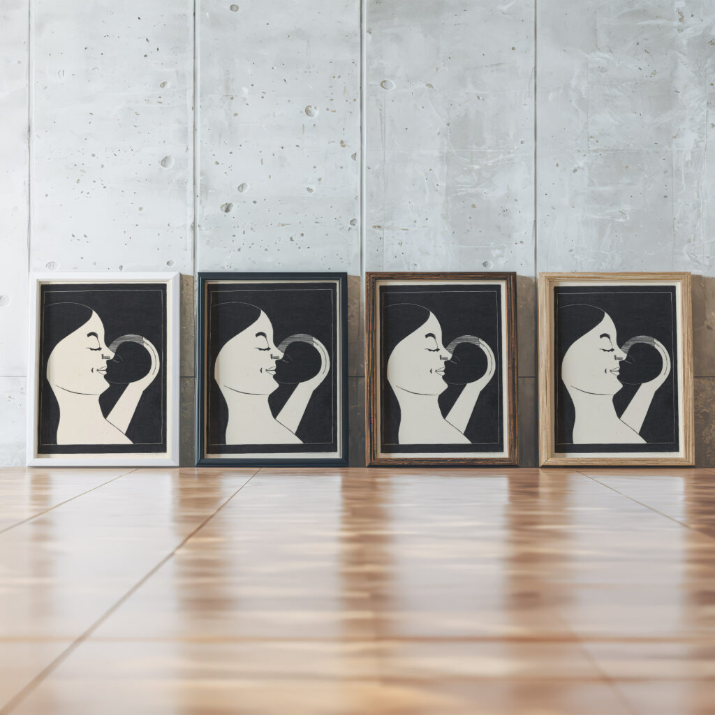 Moeder en kind 1929 11 Samuel Jessurun de Mesquita framed posters mockup