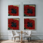 Mohnblume Poppy Flower 1923 Artur Nikodem framed posters mockup