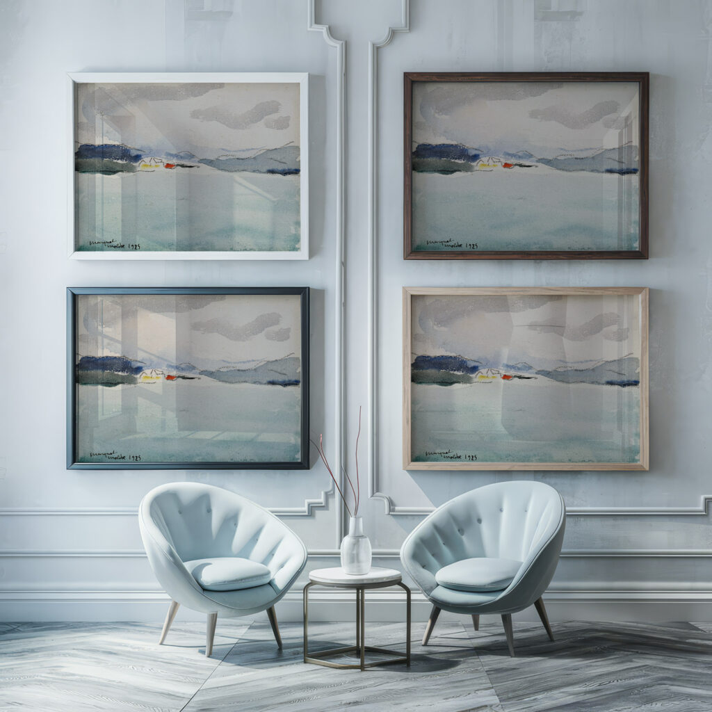 Molde 1925 Albert Marquet framed posters mockup